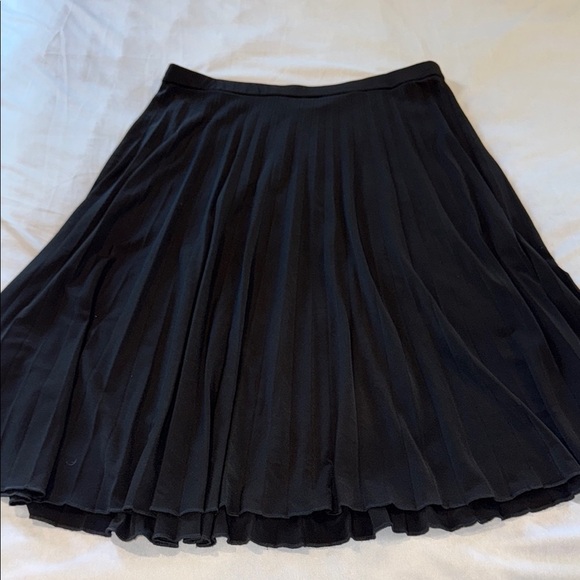 Allison Daley Elegant Black Full Pleated Skirt Flowy Classic Formal Women’s Sz M - Picture 4 of 8